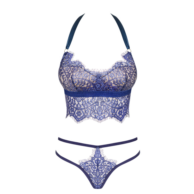 Set Dos Piezas Flowlace Azul