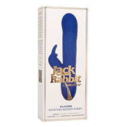 Jack Rabbit Vibrador con Rotación Azul