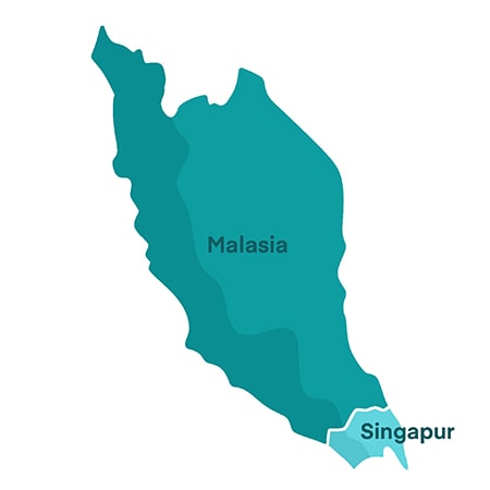 Mapa Singapur