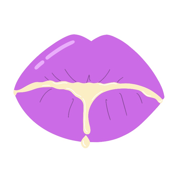 Beso blanco en pareja