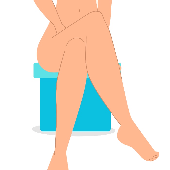 Masturbación frente al espejo Masturbación con piernas cruzadas