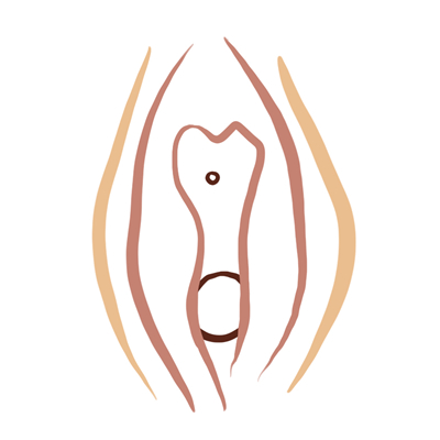 Vulva tipo llama olímpica Vulva tipo llama olímpica