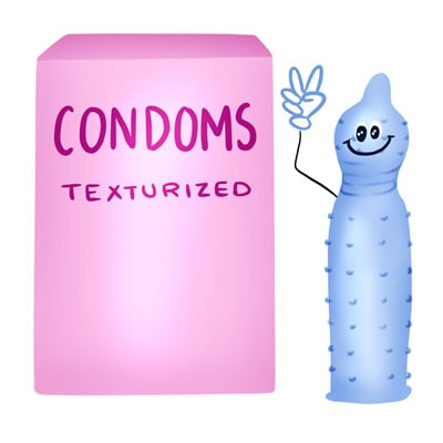 Preservativos texturizados Localización del punto G