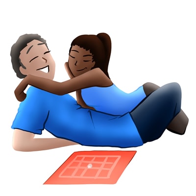 Pareja disfrutando de los juegos eróticos Pareja disfrutando de los juegos eróticos