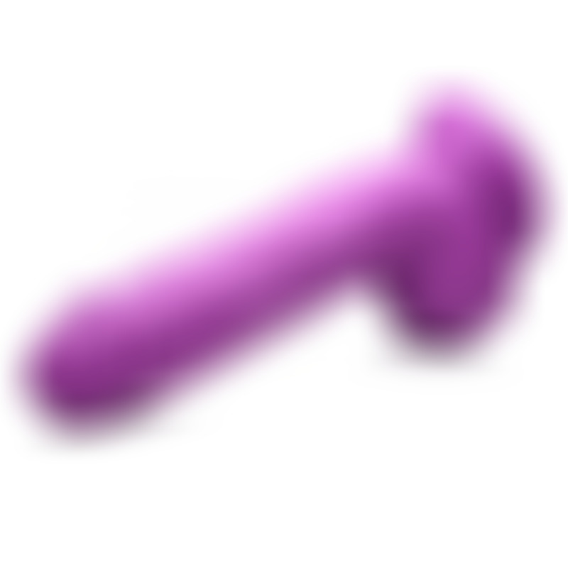 Dildo Realístico c/ Testículos 21 cm Morado