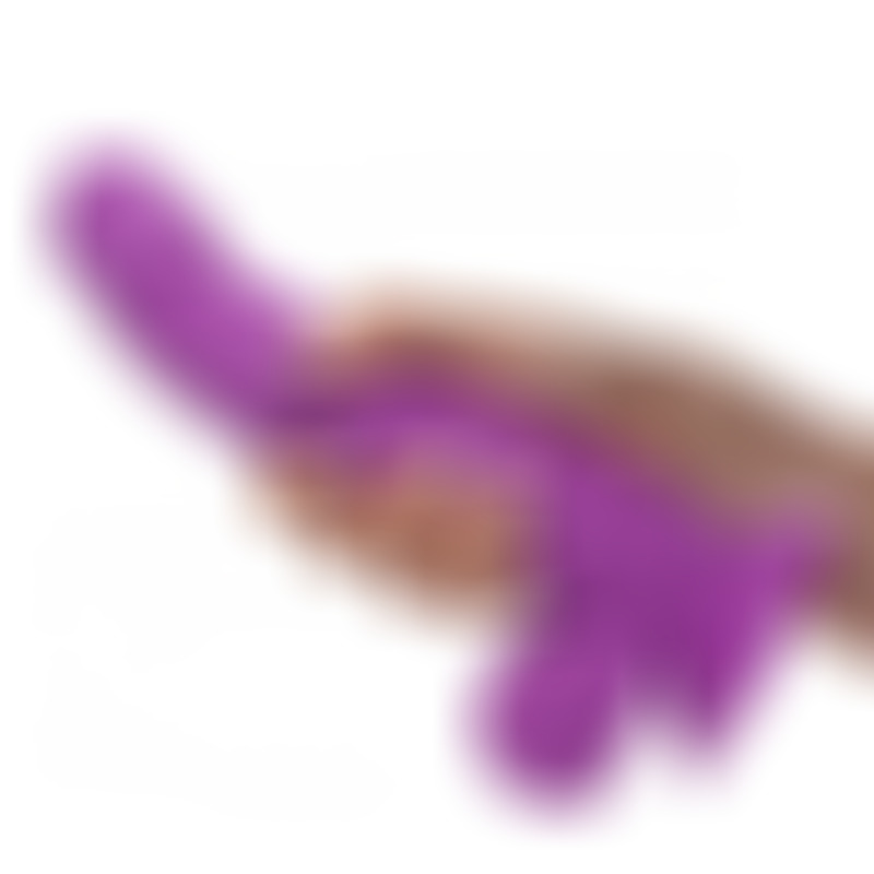 Dildo Realístico c/ Testículos 19 cm Morado