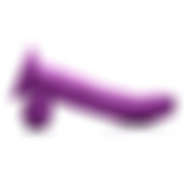 Dildo Realístico c/ Testículos 19 cm Morado