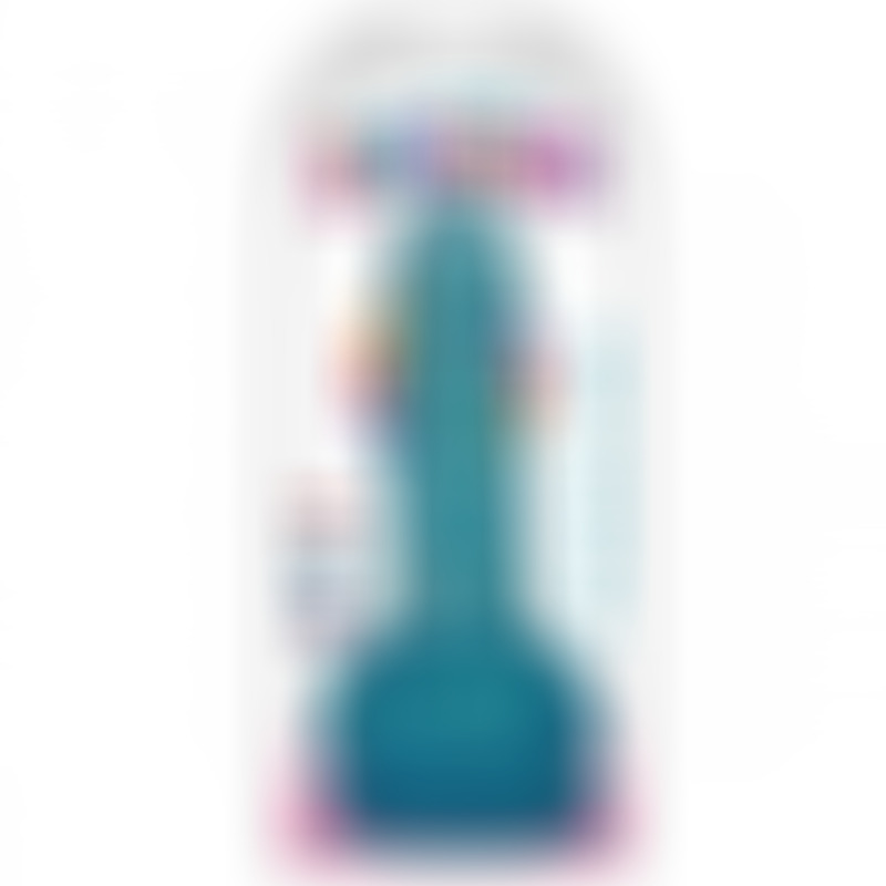 Dildo con Testículos Slim Stick Arándano 15,24 cm