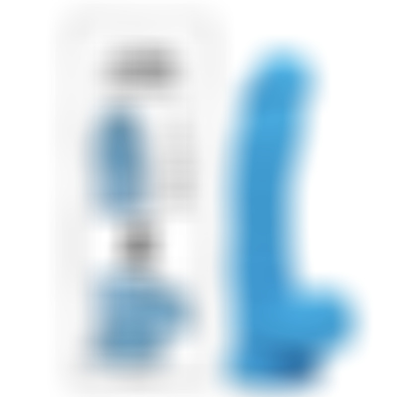 Dildo Realista Dual Layer 8 Azul
