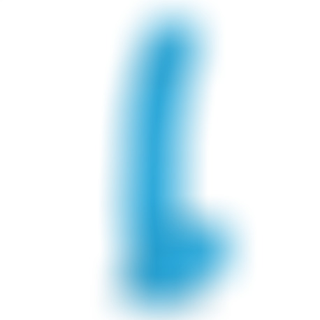 Dildo Realista Dual Layer 8 Azul