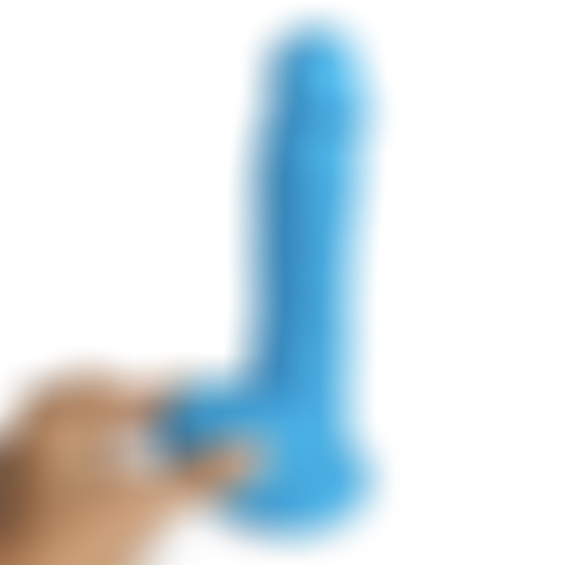 Dildo Realista Dual Layer 8 Azul