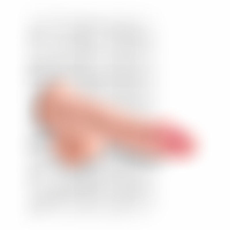 Dildo con Testículos Triple Densidad 19 cm