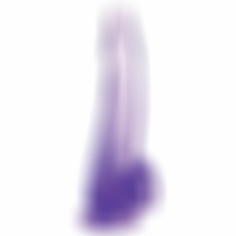 Dildo con Testículos 19 cm Morado