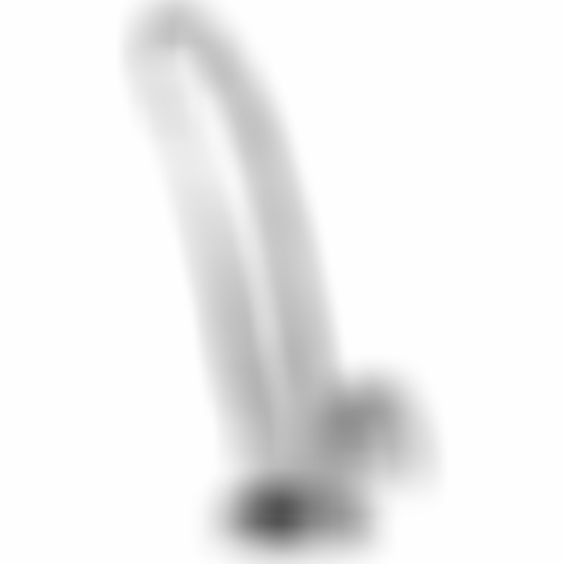 Dildo Con Testículos 20.3 cm Transparente