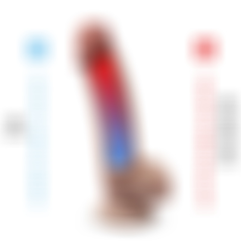 Pene Realístico Termorreactivo 17,8 cm