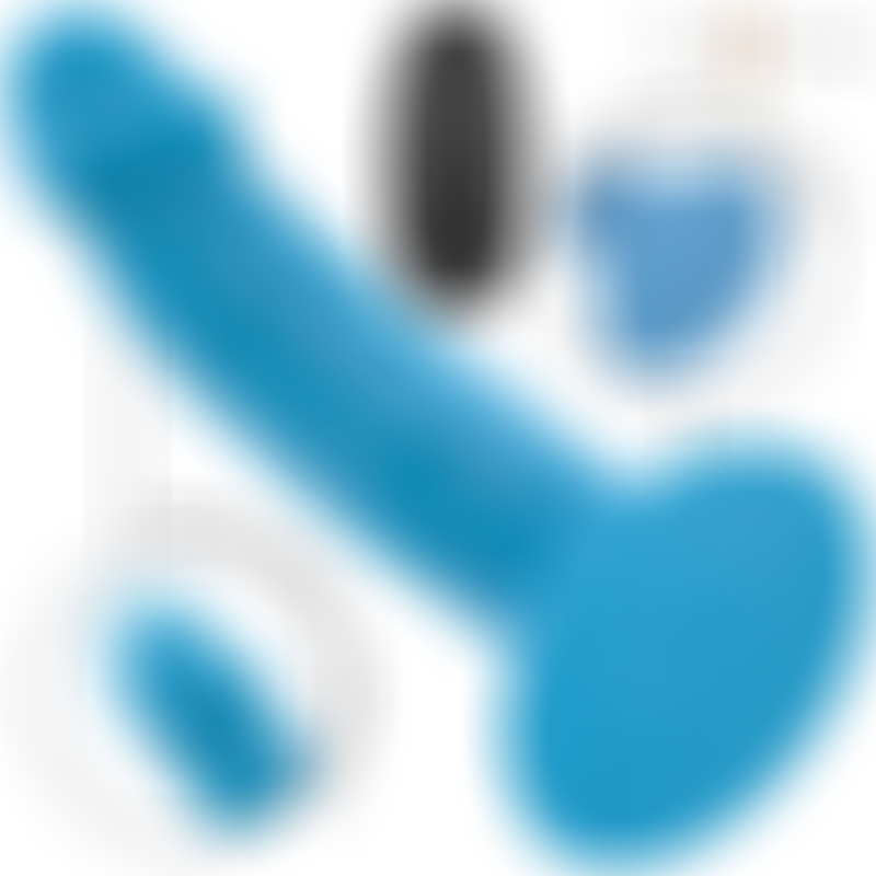 Phoebe Vibrador Realistico Azul Control Remoto
