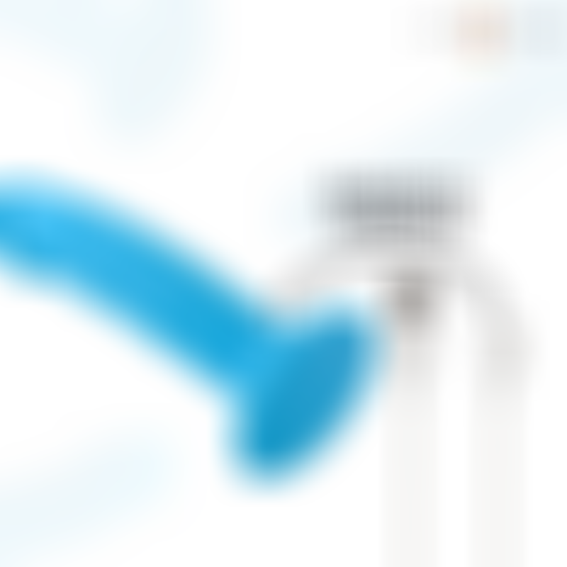 Phoebe Vibrador Realistico Azul Control Remoto