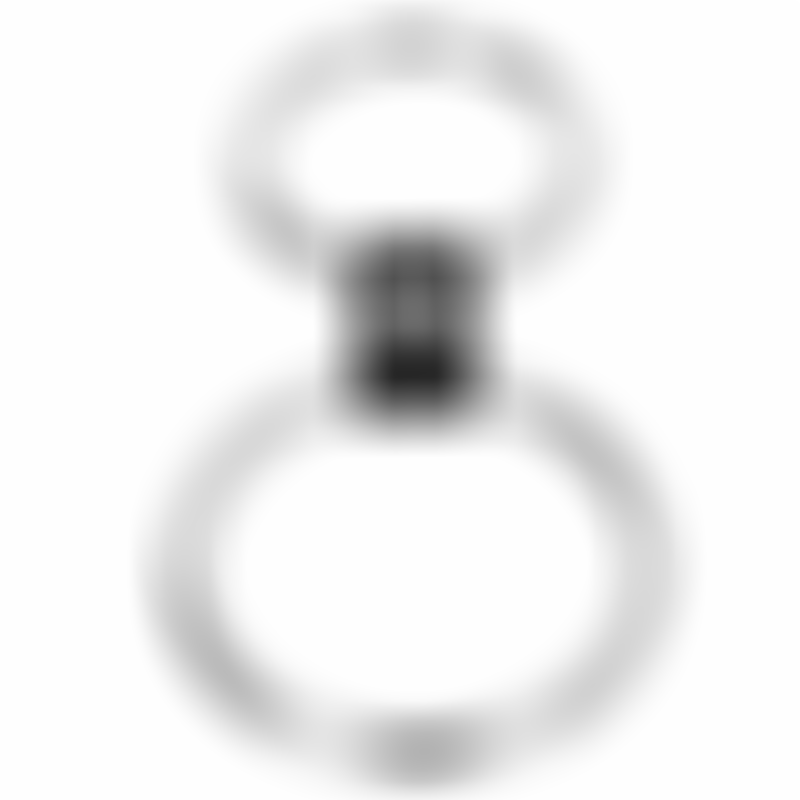 Anillo de Pene Doble Metal Conectados con Correa Modelo 1