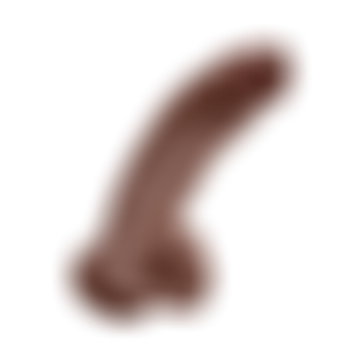 King Cock Pene Realístico con testículos 23 cm Marrón