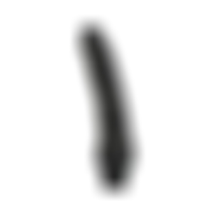 Vinil P-Shape Vibrator Black Pene 20 Cm.