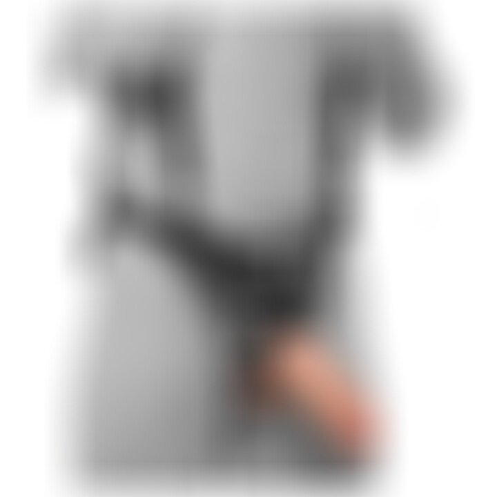 Arnés con Tirantes y Pene Hueco 25 cm