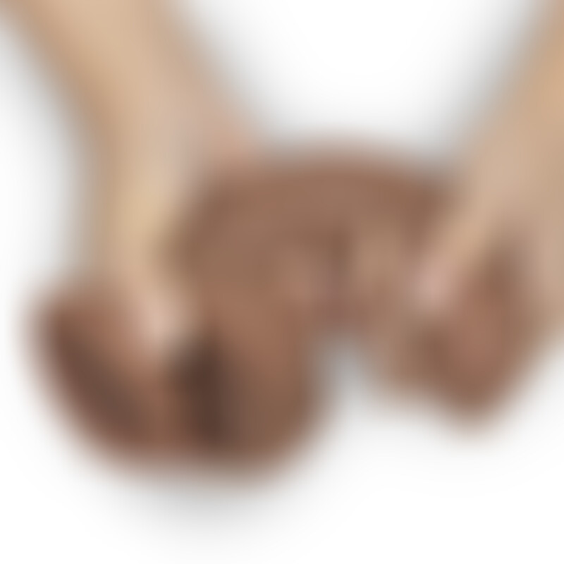 Dildo Realista Dual Layer 8.25 Bronceado