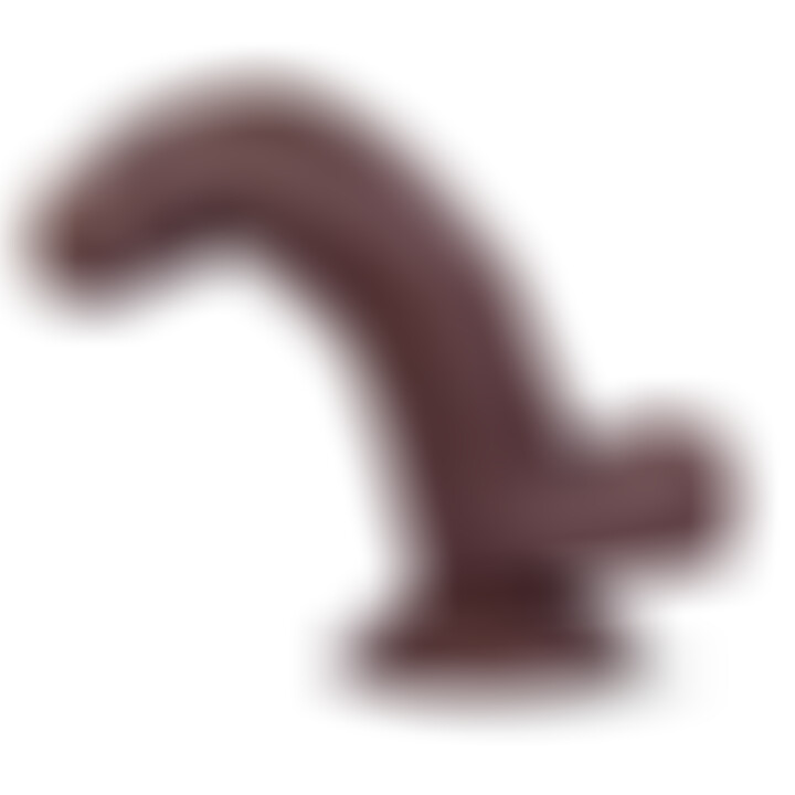 Slidy Dildo Realista Dual Layer Retráctil 8 Marrón