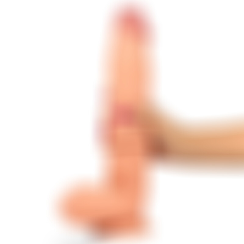 Dildo Realista Dual Layer Retráctil 12 Natural