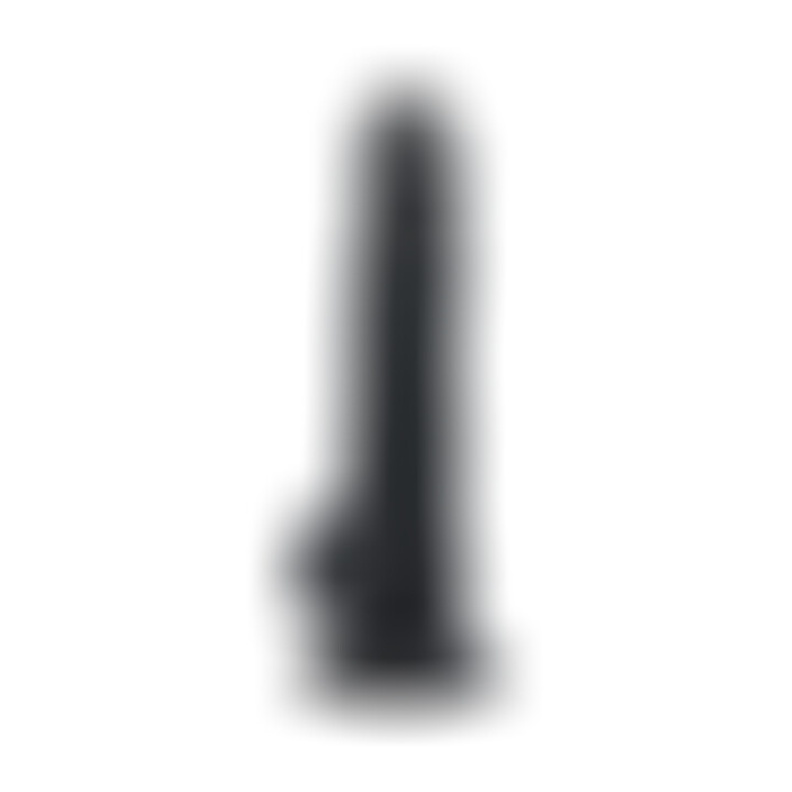 Dual Layer Dildo Realistico con Testículos 20 cm R28 Negro