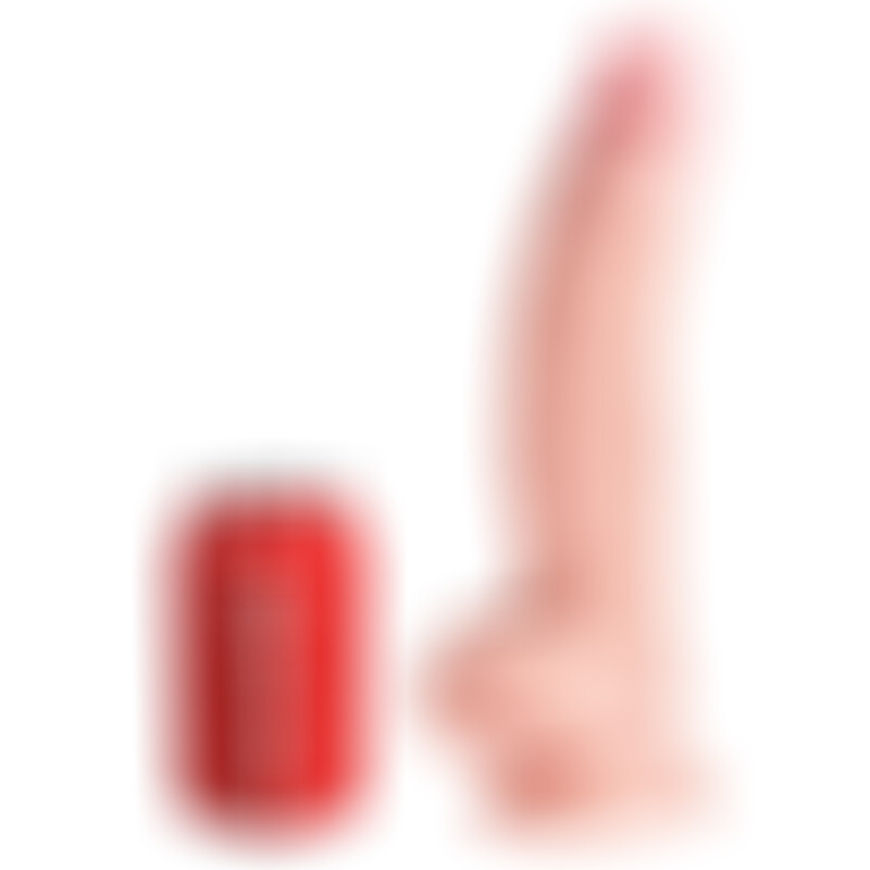 Dildo con Testículos Triple Densidad 18 cm