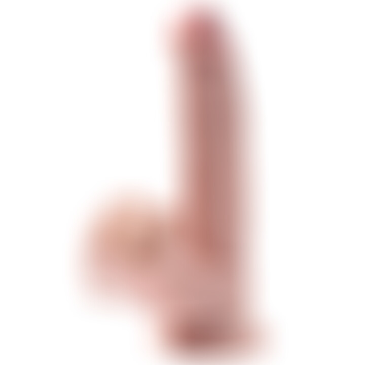 Plus 3d Dildo Swinging Balls 24.5 cm Natural