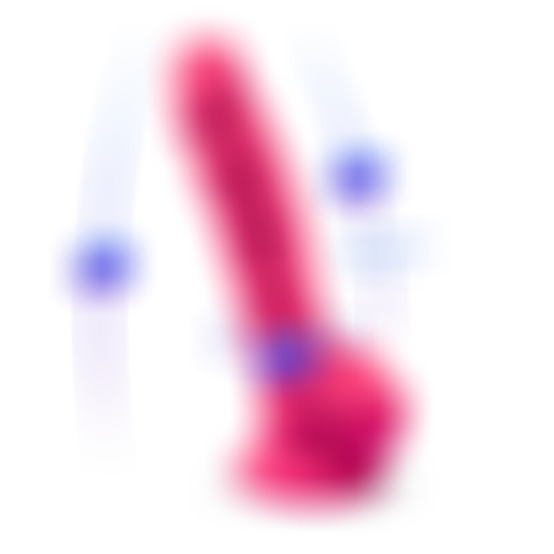 Pene Realístico Modelo 18 Rosa Vibración + Control Remoto