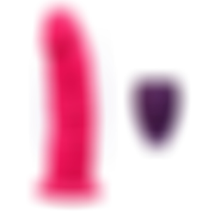 Pene Realístico Modelo 2 Rosa + Control Remoto 17 cm