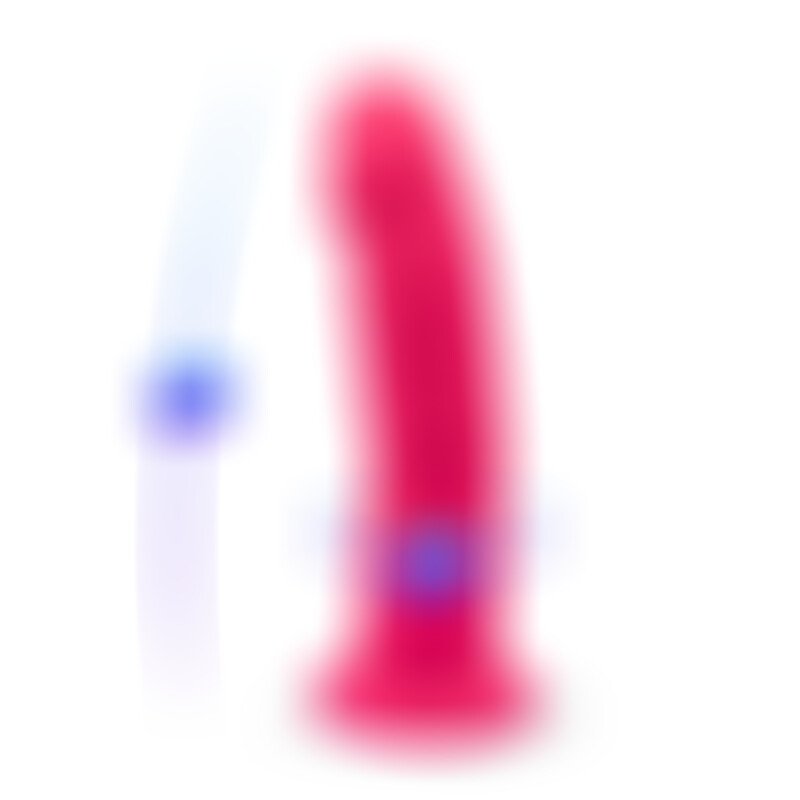 Pene Realístico Modelo 2 Rosa + Control Remoto 17 cm