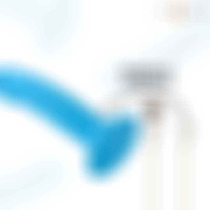 Phoebe Vibrador Realistico Azul Control Remoto