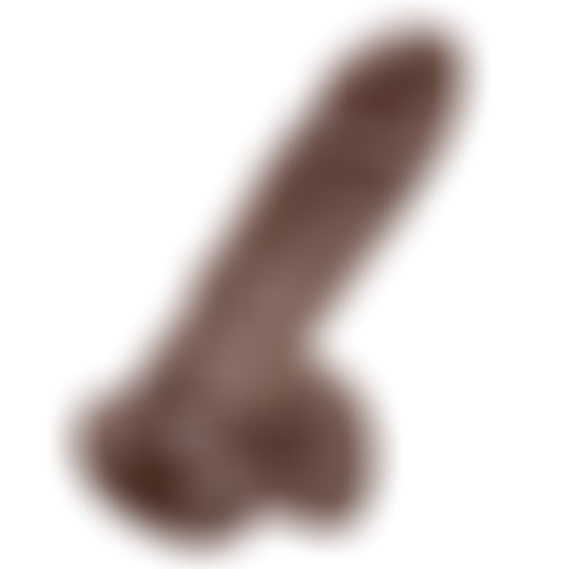 King Cock Pene Realístico con Testículos 18 cm Marrón